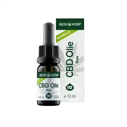 Flesje Wedihemp CBD Olie Raw 10% 10 ml met doosje