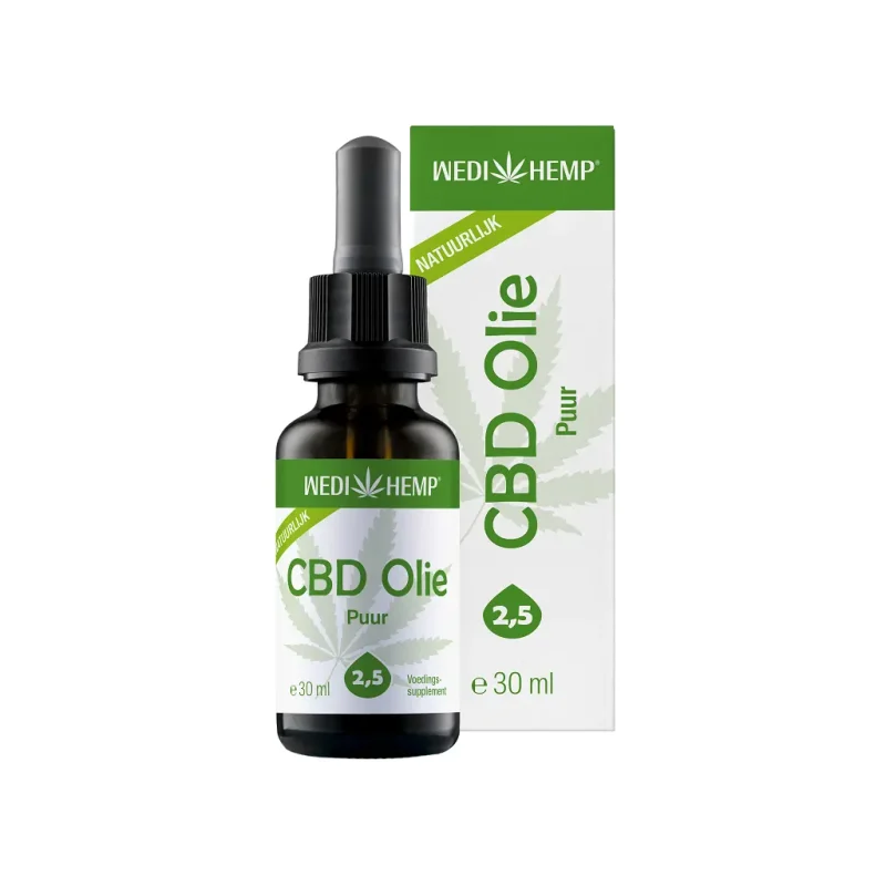 Wedihemp CBD olie broad spectrum 2.5 procent 30 ml Wedihemp CBD olie broad spectrum 2.5 procent 30 ml