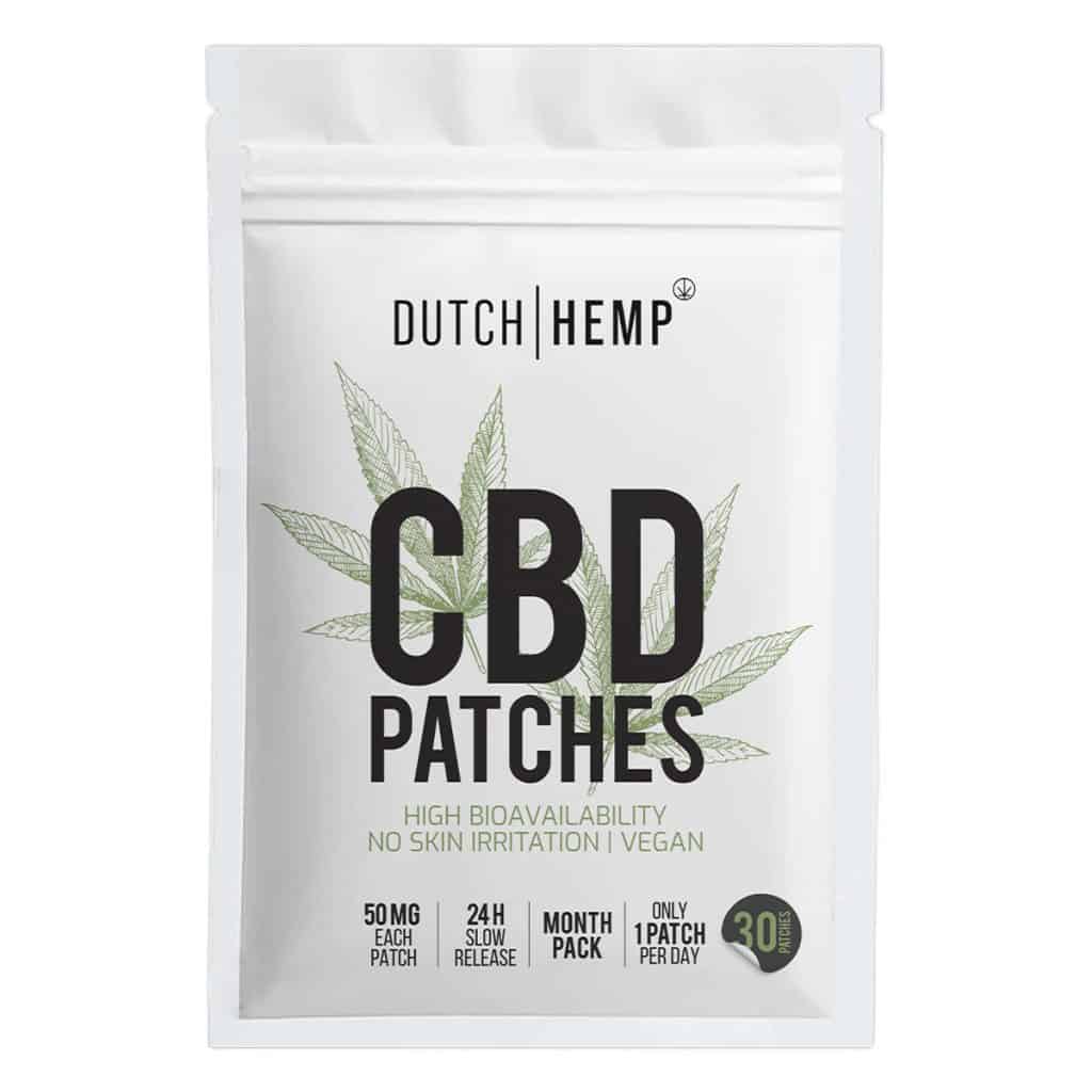 Witte zak Dutch Hemp CBD patches, 30 pleisters