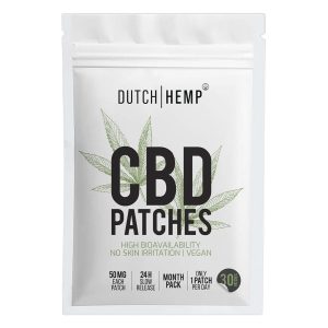 Dutch Hemp CBD pleisters isolaat 30 stuks 50 mg CBD