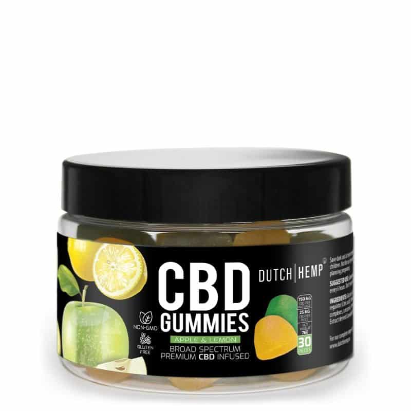 Dutch Hemp CBD gummies apple lemon broad spectrum 1
