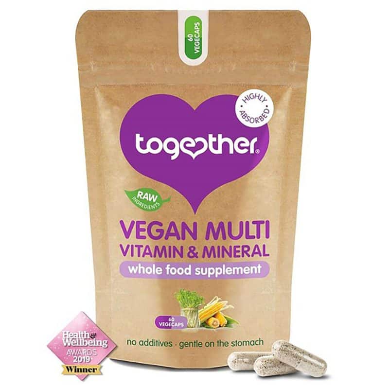 Together Multi vitamines en mineralen capsules (vegan) Multi vitamines en mineralen capsules (vegan) van Together: Optimaal afgestemd op veganistische diëten