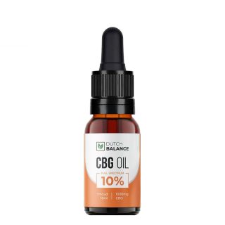 CBG oil 10% full spectrum natural 10 ml | Dutch Balance