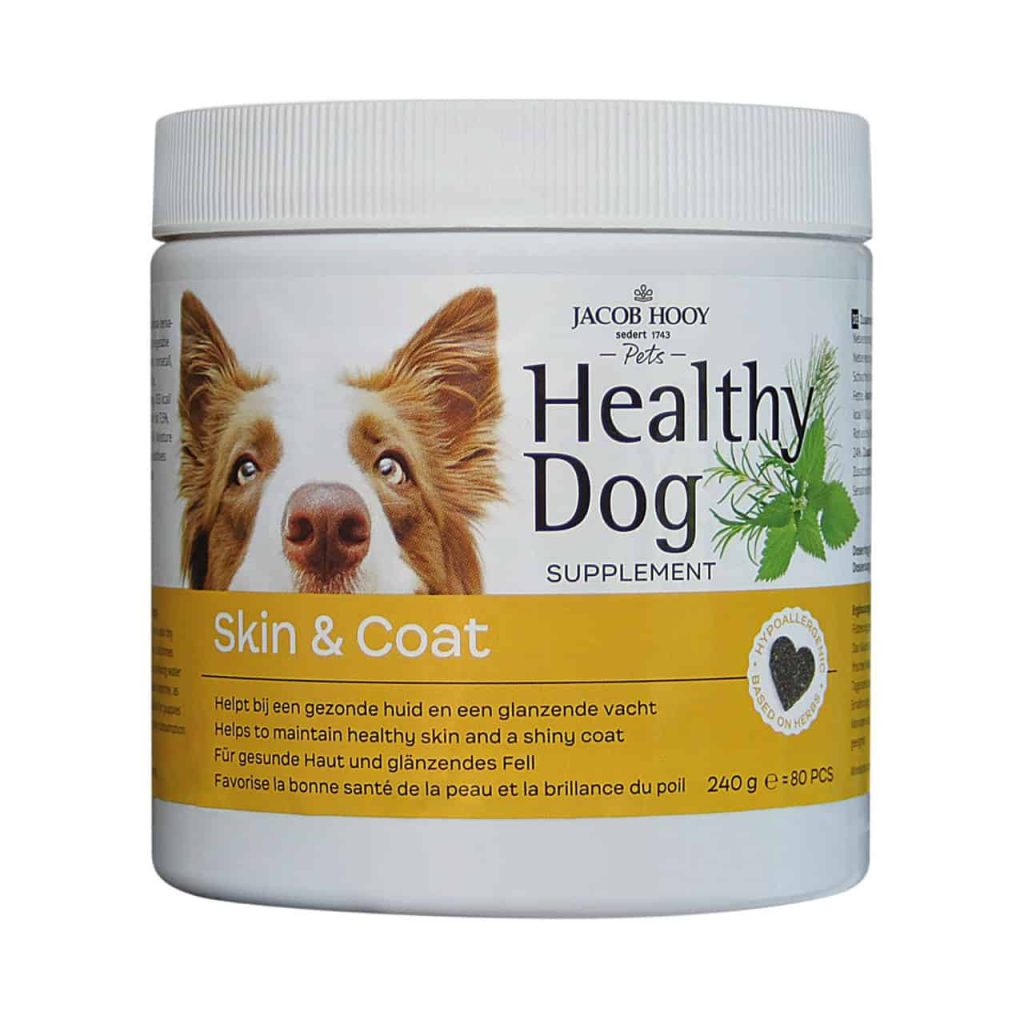 Hondensupplement voor huid en vacht, 240g, Jacob Hooy.